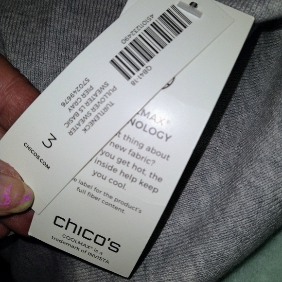 🍁 NWT Gray Turtleneck Sweater - Picture 3 of 3